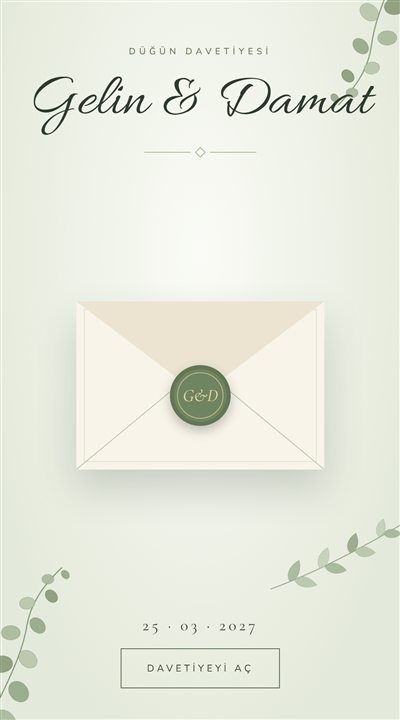 Botanik save the date tasarımı