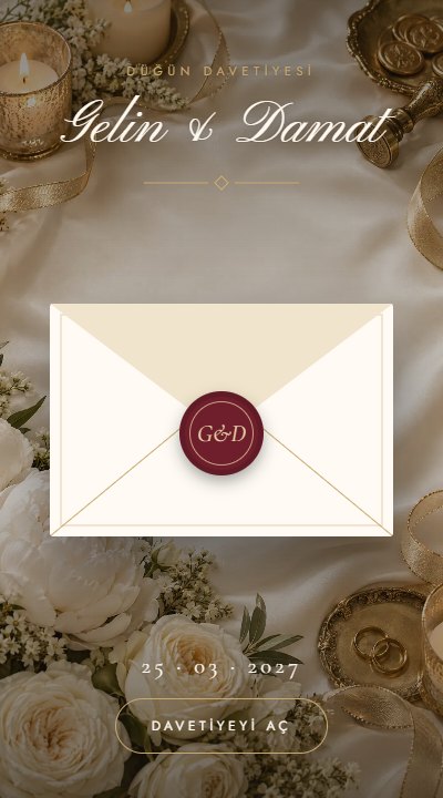 Klasik save the date tasarımı